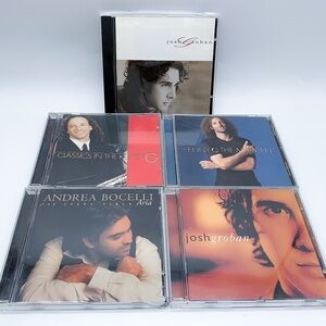 5Pcs Classical CDS: Kenny G, Andrea Bocelli, Josh Groban